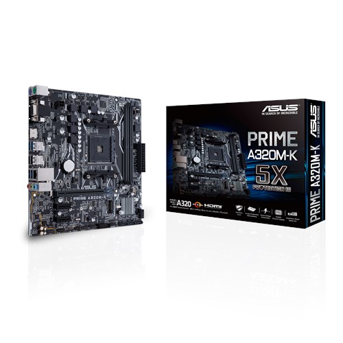 ASUS Motherboard PRIME A320M-K, AM4, DDR4, MATX