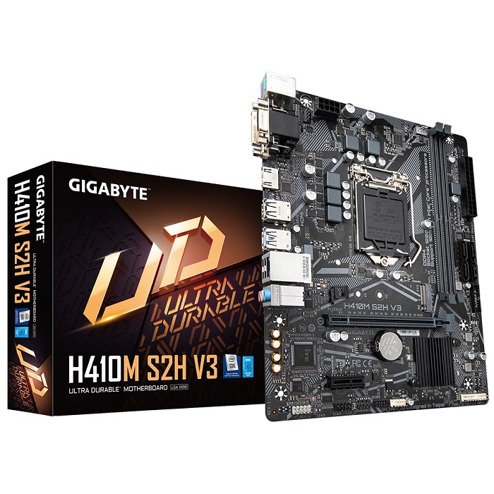 GIGABYTE MOTHERBOARD H410M S2H V3 1.3,1200 ,MATX